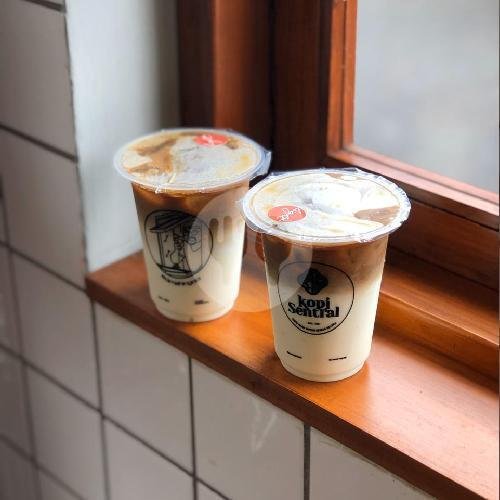 Es Kopi Susu Papa Bos menu Kopi Sentral, Cibabat