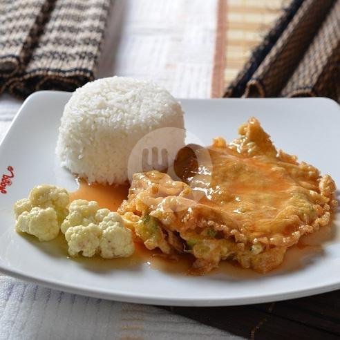 Nasi Ayam Cah Jamur menu Bakmi Naga Resto, City Plaza Jatinegara