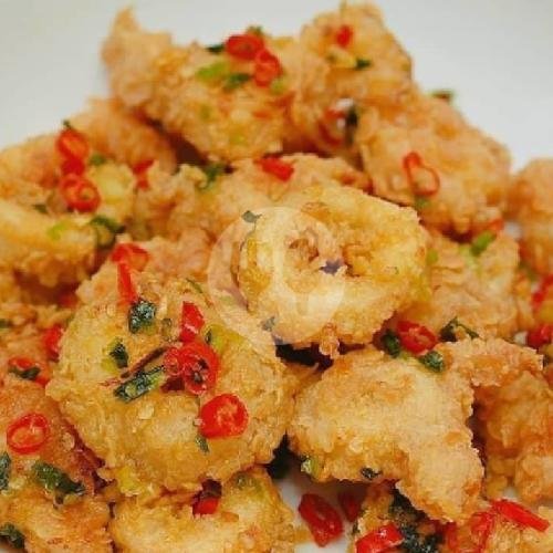 cumi crispy saus lada hitam menu Nasi Cumi Kediri, Gurah