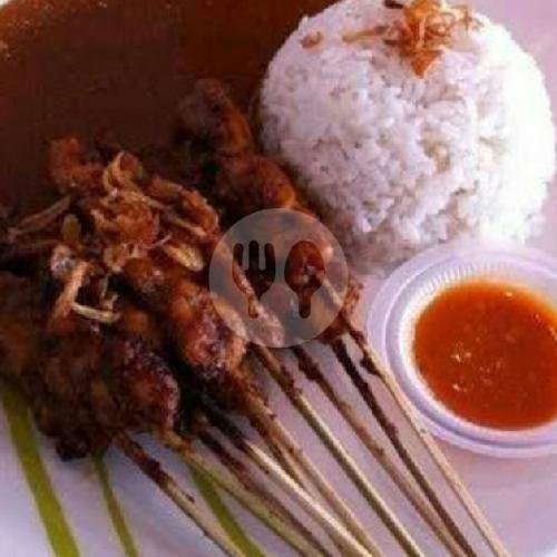 Sate 10 + Nasi + jeruk panas menu Sate Ayam Madura Terajana