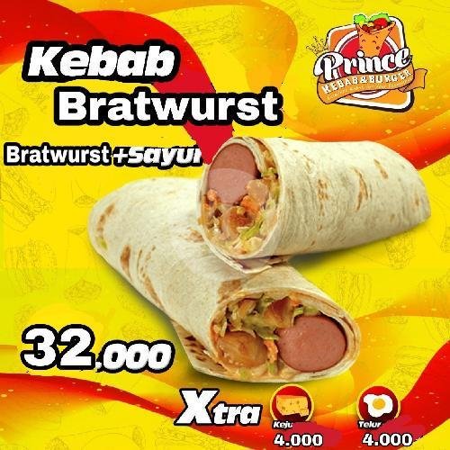 Kebab Teju menu Kebab Prince, Wiyung