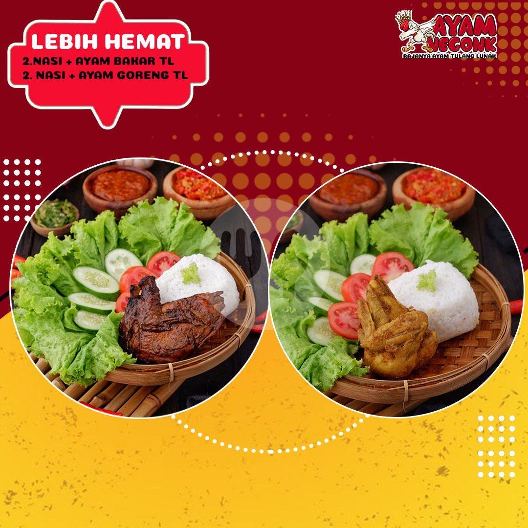 Ayam TL Serundeng (Tanpa Nasi) menu Ayam Negonk, Gede Bage