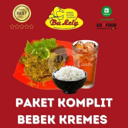 Paket Komplit Bebek Lombok Ijo menu Warung Bebek Bu Lely, Mayangan
