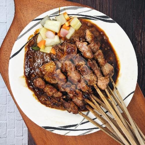 Sate Hati Kambing Bumbu Kecap (1 Porsi 10 Tusuk) menu Sate Jaya Agung Lamongan, Wahid Hasyim