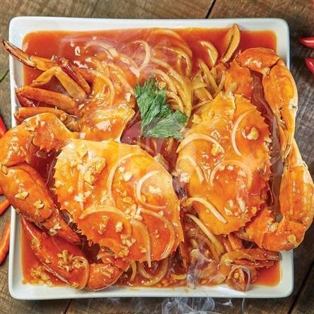 Kepiting Saus Singapore menu Krabe Seafood, Gajahmada
