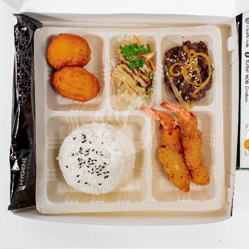 BENTO 2 menu Sushi Nob - Seafood 83, Jl. Perjuangan Majasem SMP 11