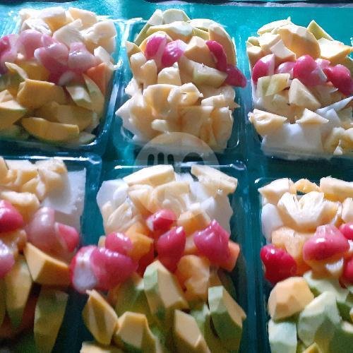 1 Box Rujak Serut, Ukuran Box 1000 Ml menu Rujak Uleg Dan Sop Buah Pak Januri, Duren Sawit