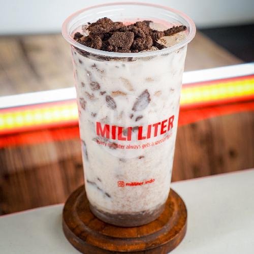 Dark Choco Premium Cream Milk (Cup 22oz) menu Mili Liter, Mardani Raya