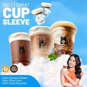 Buy 1 Get Cup Sleeve *Limited Offer menu TOMORO COFFEE, Gwalk Surabaya