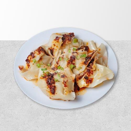 Pangsit Goreng Ayam Pedas menu Mie Kudusan, Bondowoso