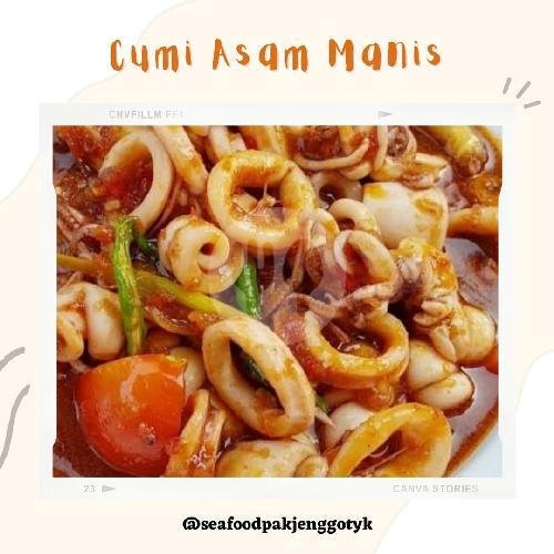 Cumi Saus Padang menu Seafood Pak Jenggot, Camar