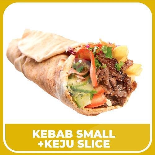 Kebab Medium + Keju Slice menu Madeena Kebab