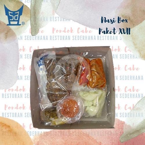 Paket Nasi Box Paru Goreng menu Restoran Sederhana, Pondok Cabe