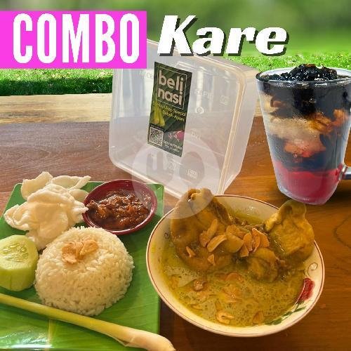 Ayam Goreng PREMIUM + Ns Uduk menu BELINASI Uduk Bebek Ayam Kare, Mjk