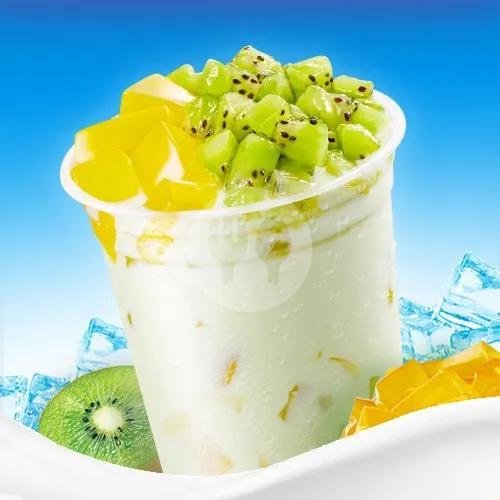 Toffee Hazelnut Milk Tea menu Mixue, Lidah Kulon