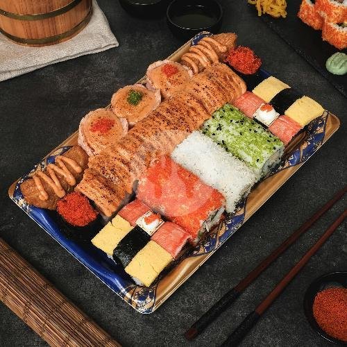 Salmon Aburi Mentai Set menu Shigeru Sushi, Grand Indonesia Mall