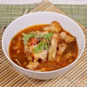 Samcan Goreng Kering menu Kantin Qiu, Mekarwangi