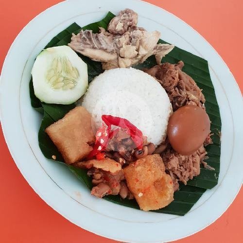 Nasi Gudeg Telor menu Nasi Kuning Hwa Ind, Simpang Borobudur