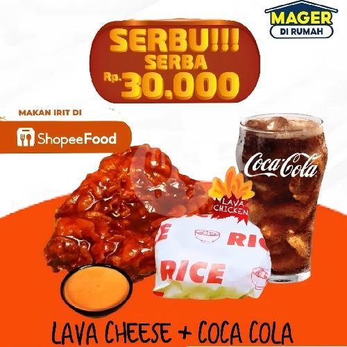 Ayam Saus Lava (Free Ice Tea) menu MISTER CHICK, Junrejo
