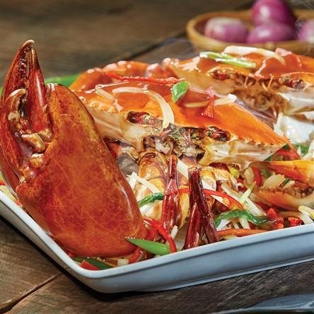 Kepiting Saus Padang menu Krabe Seafood, Gajahmada