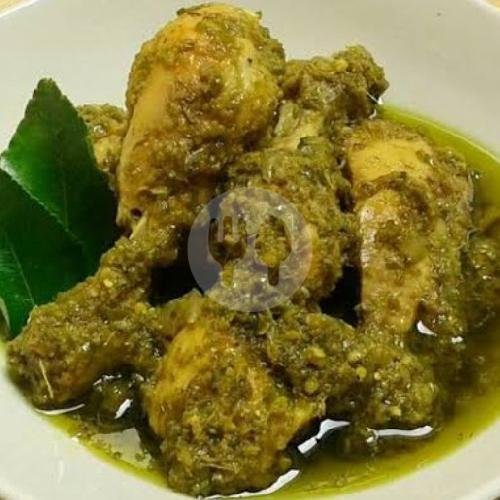 Nasi Campur + Ayam Sambal ijo menu Warung VARIAN DINOYO, Jalan Raya Gajayana