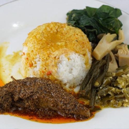 Nasi Rendang Jengkol menu Juara Masakan Padang, Danau Tondano