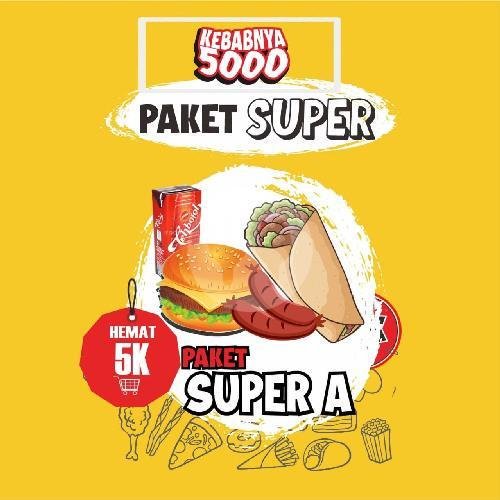 Paket Super C menu Kebab Cikalang, Siliwangi Cikalang