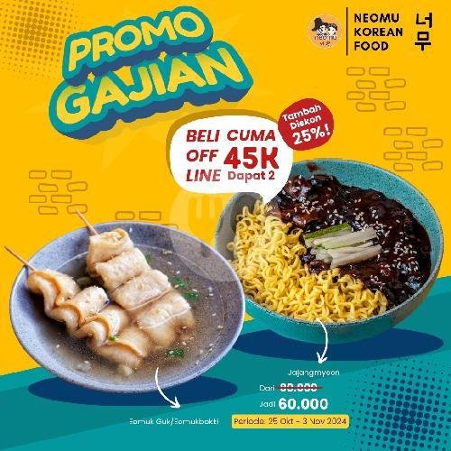 Gajian 3 menu NEOMU KOREAN FOOD, Mojolaban