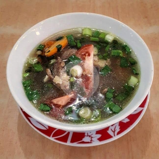 Nasi Sop Buntut Sapi menu Rumah Makan Sinar Padang Sudibyo, Kapten Sudibyo