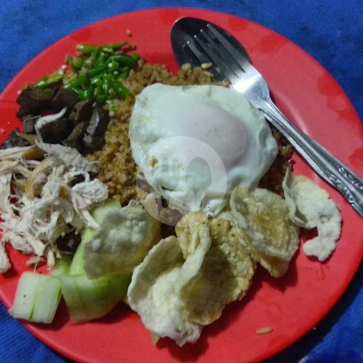 Nasi Goreng Ati Ampela+ Ikan Asin Teri Reg menu Nasi Goreng Rawit, Daksa 2