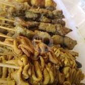 Sate Ati menu Bubur Ayam Lek Imron, Sulawesi