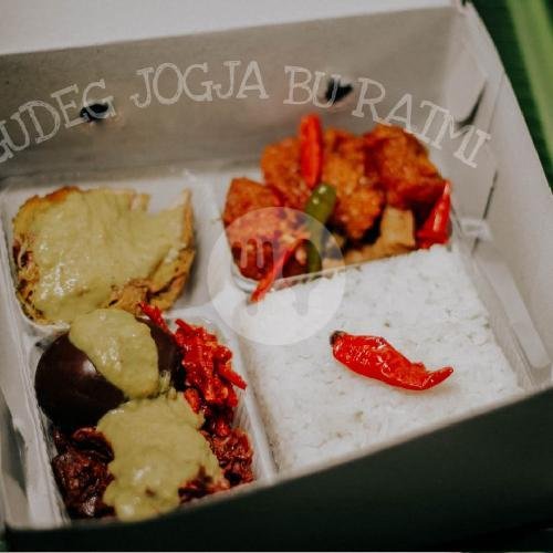 Nasi Gudeg Komplit (Bungkus) menu Gudeg Bu Ratmi, Klojen