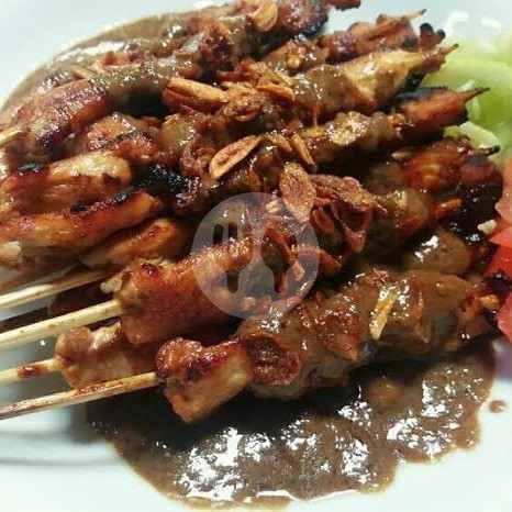 15 Sate Ayam Bumbu Kacang+Nasi menu Sate Ayam Mas Simun