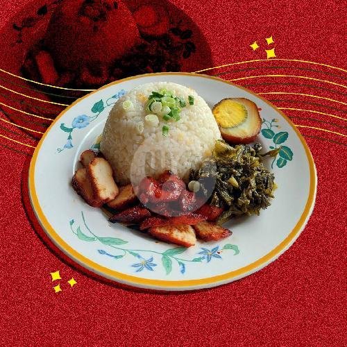 Nasi Hainan Ayam Chasiu menu Depot Bibi Lung Bubur Dan Dimsum, Maguwoharjo