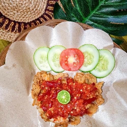 Nasi Ayam Geprek menu Ayam Geprek Ijo, Pondok Melati