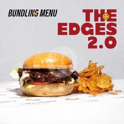 The Classic Single Burger menu Makan Daging Burger & Fries, Serengan
