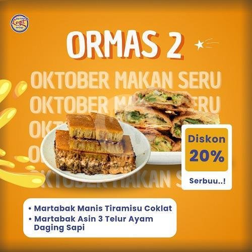 Ormas 2 menu Martabak Legit Group, Sukamenak