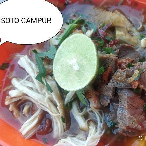 Sop Daging menu Penyetan Dan Soto Hanifah, Condongcatur