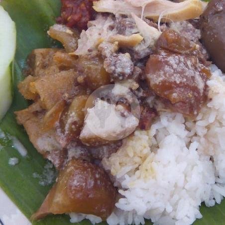 Gudeg Koyor Komplit + Ayam Suwir menu Gudeg Koyor Ayam Kremes Bu Yanti, Simongan