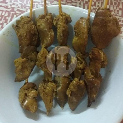 Sate Ati Ampela menu Bubur Ayam Mas Maun, Galaxi