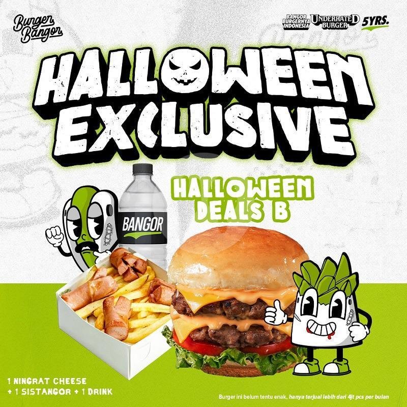 Halloween Deals B menu Burger Bangor Express, Tirto Agung Semarang