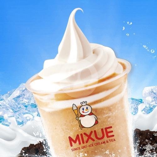 Ice Cream Latte menu Mixue, Gatsu