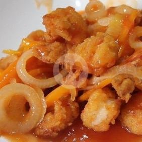 Cumi Telor Asin menu Saung Tepi Sawah Jaka Samudra