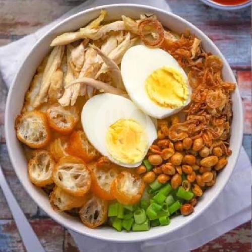 Bubur Ayam + Telor Ayam Rebus menu Bubur Ayam Titazik, Ngagel Jaya Selatan