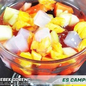 Es Cincau Nangka menu Bebek Goreng H Slamet, Kejambon