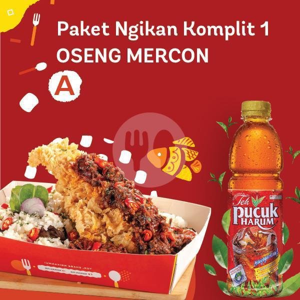 Ikan Sambal Oseng Mercon+Teh Pucuk menu Ngikan, Tembalang Semarang