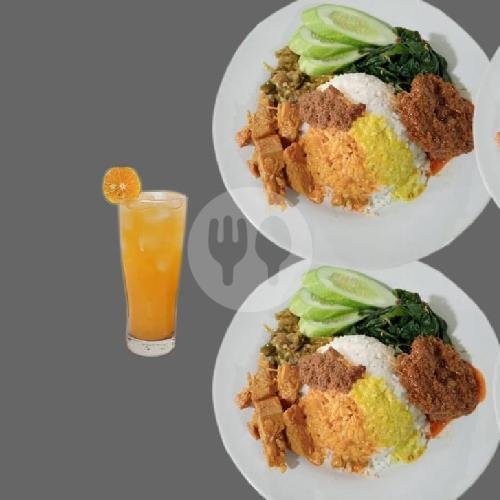 2 Porsi Nasi Ayam Balado+ Air Mineral menu RM Nasi Padang Takana Juo, Cipadung