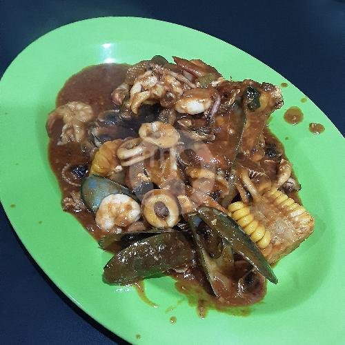 Mix 2 Saus Padang menu Kresna Sea Food 99, AH Nasution