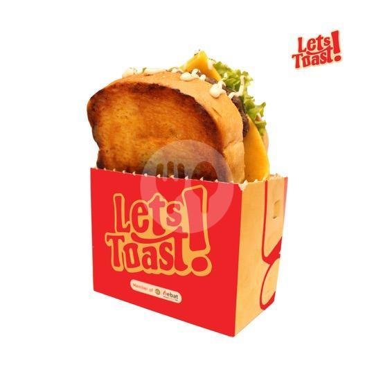 Cheesy Beef Burger Toast x Maliq & D'Essentials menu LETS TOAST, Setiabudi