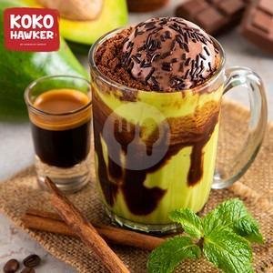 Alpukat Kocok Kopi menu Koko Hawker, Muara Karang